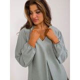 Sublevel Blouse-D60082M11180B-pistachio | Shoptok.si