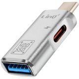 LINQ OTG USB in USB C na USB C Kompaktni adapter, Srebrna, (5000220186) | Shoptok.si