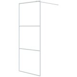 Pregrada za tuš bela 80x195 cm prozorno ESG steklo, (21227323) | Shoptok.si