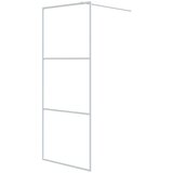 Pregrada za tuš bijela 80 x 195 cm s prozirnim staklom ESG | shoptok.hr