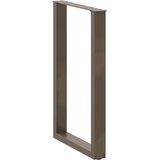  Noge za barski stol U-oblik 2 kom Prirodni čelik 60 x (90-91) cm Čelik | shoptok.hr