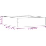  Ograda oko Travnjaka Srebrno 50 x 50 x 13 cm Nehrđajući čelik | shoptok.hr