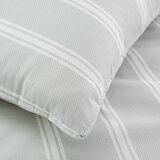 Bianca Siva pamučna posteljina za krevet za jednu osobu 135x200 cm Ashford Stripe – | shoptok.hr