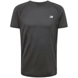 New Balance Tehnička sportska majica 'Athletics' siva / crna