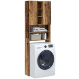 vidaXL omara za pralni stroj iz starega lesa 64x25,5x190 cm | Shoptok.si