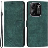 INORCO Za Tecno Spark Go 2023 4G/Pop 7 Pro 4G/Smart 7 4G X6515 usnjena torbica za telefon na dotik kože, črte denarnice, vtisnjen pokrov stojala, (22036863) Cene