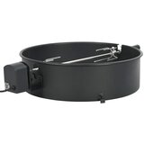 vidaXL Raženj za žar komplet z obročem 57 cm črn, (20721749) | Shoptok.si