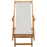  Sklopiva ležaljka za sunčanje 2 pcs 3 Pozicija Krem | shoptok.hr