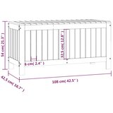  Vrtna kutija za pohranu 108x42,5x54 cm od masivne borovine | shoptok.hr