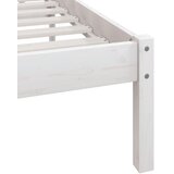  Okvir za krevet od masivnog drva bijeli 75 x 190 cm mali | shoptok.hr