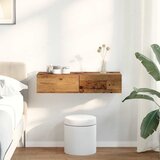 vidaXL Zidna polica s ladicama staro drvo 80x33x17cm konstruirano drvo | shoptok.hr