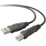 Belkin USB kabel USB 2.0 USB-A vtič\, USB-B vtič 3.00 m siva F3U133b10, (399716) | Shoptok.si