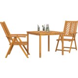 vidaXL 3-delni vrtni jedilni set Trden les akacija | Shoptok.si