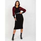 Och Bella Dress-TW-SK-BE-1540.22-black-red | Shoptok.si