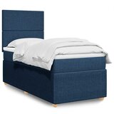  Krevet s oprugama i madracem plavi 80x200 cm od tkanine | shoptok.hr