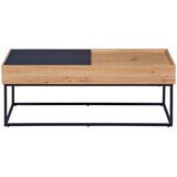 Livetastic KLUBSKA MIZA, črna, hrast artisan | Shoptok.si