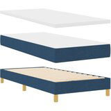 Box vzmetnica s škatlo z vzmetnico modra 80x200 cm tkanina, (22082779) | Shoptok.si