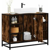 vidaXL Kopalniška omarica za umivalnik dim. hrast 80x33x60 cm inž. les | Shoptok.si