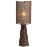 Light & Living Rjava namizna svetilka s tekstilnim senčilom (višina 58 cm) Micky – | Shoptok.si