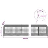  Gabion s žicom debljine 3 5 mm i mrežom 5x5 cm 1050x100x50 cm - 100 cm 50 cm 1050 cm | shoptok.hr