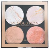 Revolution makeup mini paleta hajlajtera i bronzera cheek kit take a breather 8,8g Cene