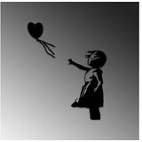 Wallity Zidna dekoracija Banksy 14, 105x85cm, Crna | Eponuda.ba