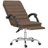  Masažni pisarniški stol rjavo blago, (20669192) | Shoptok.si