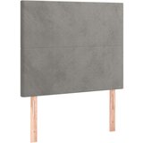  Posteljni okvir z vzglavjem svetlo siv 80x200 cm žamet, (20788380) | Shoptok.si