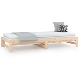  Dnevni ležaj na izvlačenje 2 x (90 x 200) cm masivna borovina | shoptok.hr