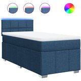 Maison Chic Box spring postelja - Vzmetna postelja z vzmetnico modra 90x200 cm blago SL17403, (21882869) | Shoptok.si