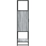  Visoka ploča siva Sonoma 68x35x139 cm Konstruirano drvo i metal | shoptok.hr