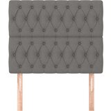  Uzglavlja 2 kom tamnosiva 100x7x78/88 cm od tkanine | shoptok.hr