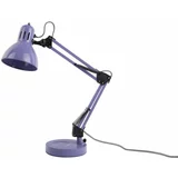 Leitmotiv Ljubičasta stolna lampa s metalnim sjenilom (visina 52 cm) Funky Hobby –