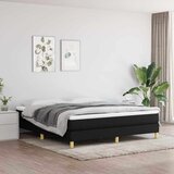  Krevet s oprugama i madracem crni 180x200 cm od tkanine | shoptok.hr