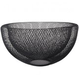 Eva Skleda za sadje iz dvojne žice 29,5xh15cm / črna / kovina, (20454194) | Shoptok.si