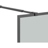 Pregrada za tuš 90x195 cm temno kaljeno steklo | Shoptok.si