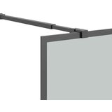 Pregrada za tuš 90 x 195 cm od tamnog kaljenog stakla | shoptok.hr
