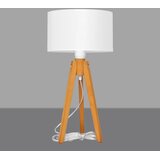  Stona lampa ALBA 1xE27/15W/230V bela/hrast | Eponuda.com