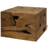  Stolić za kavu od prave tikovine 50 x 50 x 35 cm smeđi | shoptok.hr