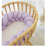 Puffi enojna obroba za otroško posteljo lila 360 cm | Shoptok.si