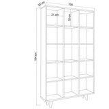 Hanah home polica za knjige zipa travertine