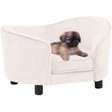 SOFA za pse krem 69 x 49 x 40 cm plišana | shoptok.hr