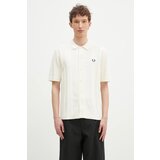 Fred Perry Pamučna košulja za muškarce, boja: bež, regular, s klasičnim ovratnikom, K9727.560 Cijene