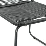  3-dijelni vrtni blagovaonski set od PVC ratana crni | shoptok.hr