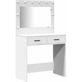  Set stola za oblačenje s LED 3 pcs Bijelo Konstruirano drvo | shoptok.hr