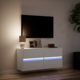  Zidni TV ormarić s LED svjetlima bijeli 100x31x45 cm | Eponuda.ba