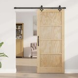  Klizna vrata ORKDAL Prirodna 86 x 198 5 cm Masivna borovina | shoptok.hr