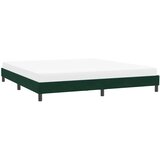  Okvir kreveta bez madraca tamno zeleni 200x220 cm baršun | shoptok.hr