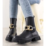 D/CEO Black boots with chain Trinity | Shoptok.si
