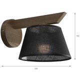  Brilagi - LED Zidno svetlo ANTHONY 1xE14/40W/230V hrast orah/crna | Eponuda.com